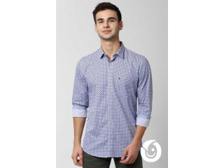 Men Printed Casual Spread Shirt